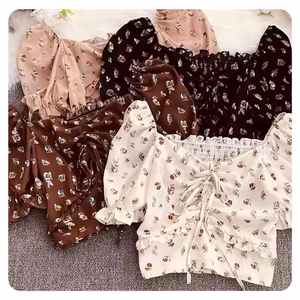 Faldas de verano para mujer, estilo vintage, estampadas, de gasa, corte en A, con lazo en la cintura, informales, para vacaciones, playa, midi, en stock. - Product Image 2
