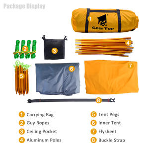 Tente de montagne, équipement de plein air, <span class=keywords><strong>survie</strong></span> polaire, randonnée en pleine nature, jupe de neige, nylon double couche 3000 mm, tente de camping - Product Image 4