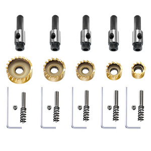 High Speed Steel Titanium Coated Hole Saw Drill Bit For Metal Cutting Expansion Drilling <b>Tool</b> Gold Finish - Product Image 3