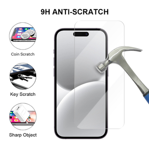 Protection d'écran en verre trempé <span class=keywords><strong>incassable</strong></span> anti-rayures pour <span class=keywords><strong>iPhone</strong></span> 17 16 14 13 12 Pro Max 11 6 7 8 15 <span class=keywords><strong>Xr</strong></span> X Plus Mini - Product Image 2