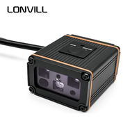 Lector de Códigos Fijo Industrial LONVILL, 1.3MP, Obturador Global, Escáner de Códigos de Barras Fijo de Doble CMOS para Línea de Producción