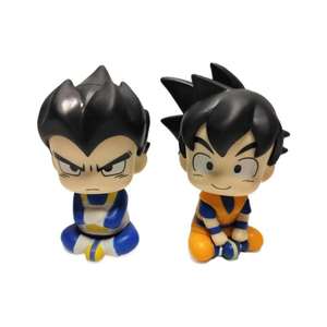 Set di Statuette in PVC di <span class=keywords><strong>Goku</strong></span> e Vegeta in Posa Seduta con Uniforme Classica di Arti Marziali per Collezionisti di Anime - Product Image 6