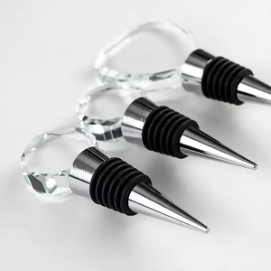 Tapones de <span class=keywords><strong>vino</strong></span> de cristal al por mayor, tapones de <span class=keywords><strong>vino</strong></span> creativos, tapones de botella de champán, regalos para bodas o cumpleaños - Product Image 2