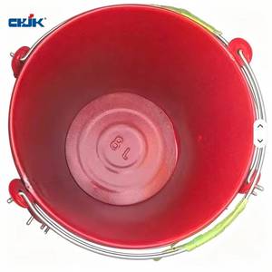 Seau à sable anti-incendie en acier doux rouge, durable et flexible, 7-8L, pour la protection incendie, prix compétitifs - Product Image 5