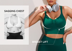 <span class=keywords><strong>Soutien</strong></span>-<span class=keywords><strong>gorge</strong></span> de <span class=keywords><strong>sport</strong></span> sans couture Vractive pour femme, respirant, maintien moyen, vêtements de <span class=keywords><strong>sport</strong></span>, grandes tailles, <span class=keywords><strong>soutien</strong></span>-<span class=keywords><strong>gorge</strong></span> de gym, OEM ODM disponible - Product Image 2