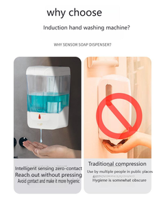 Nuevo Dispensador de Jabón Automático sin Contacto de Gran Capacidad de 700 ml, Dispensador con Sensor Infrarrojo a Prueba de Agua, con Batería, para Baño - Product Image 4