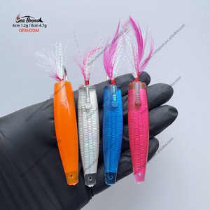 Señuelos de <span class=keywords><strong>Pesca</strong></span> de Arrastre al por Mayor de 6cm y 8cm, Señuelos de <span class=keywords><strong>Pesca</strong></span> Tipo Cuchara de 60mm y 80mm para Agua Salada, Señuelos de <span class=keywords><strong>Pesca</strong></span> de Lucio Realistas en 3D - Product Image 2