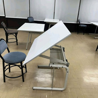 Meubles d'école pour salles de classe, table de dessin ergonomique réglable en hauteur pour les élèves