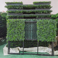 Clôture artificielle personnalisée écran de haie buis jardin mur d'intimité panneaux de haie artificielle de buis à vendre prix d'usine OEM