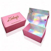 Boîtes cadeaux pliantes en carton ondulé noir mat personnalisées avec logo pour bijoux (bagues)