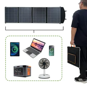 업그레이드 된 접이식 태양 전지 패널 100 와트 병렬 지원 휴대용 태양 전지 패널 전원 은행/스테이션 캠핑