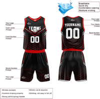 Pro-Am Basketbol Formaları Premium Baskılı Özel Erkek Elit Lig Üniforma Seti Hex-Armor Tasarım 180GSM Mesh Hızlı Kuruyan