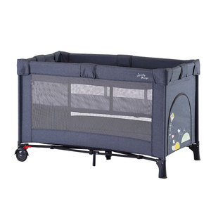 Lit de Bébé Multifonctionnel en Métal Durable, Parc Bébé Modulable, Berceau de Voyage pour <span class=keywords><strong>Chambre</strong></span>, Salon <span class=keywords><strong>et</strong></span> Appartement - Product Image 1