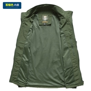 Chaleco de Pesca Personalizado para Hombre, Informal, Ligero, para Exteriores, con Múltiples Bolsillos, Transpirable, de Secado Rápido, Talla Grande - Product Image 5