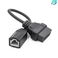 Cable de conversión de 3 pines y 5 pines a OBD2 de 16 pines para Escáner de coche Honda, adaptador OBD OBDII, Conector de 3 pines y 5 pines a 16 Pines, cable de arnés