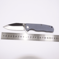 Couteau pliant tactique Bowie en acier D2 avec manche G10 - Couteau de poche pour la survie et la chasse en extérieur - Équipement personnalisable 2025
