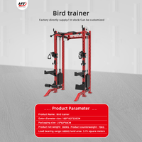 Système de poulie de câble en acier pour le support de cage de puissance de squat de forme physique de gymnase avec l'entraîneur fonctionnel de pile de poids Smith et Smith Machine