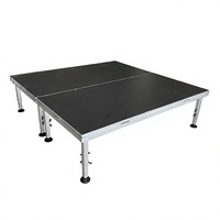 Nouvelle plateforme de scène extérieure en aluminium 2026 TFR, design tendance, cadre en alliage rectangulaire, plateau de performance 1Mx2M, charge de 750 kg/m², certifiée TUV