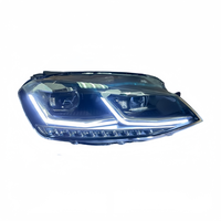 Ensemble de phares LED modifiés avec clignotants séquentiels, plug and play, pour VW Golf 7.5 Mk7.5 2017-2020, remplacement de phare avant