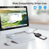 Adaptador de Disco Duro FIDECO con Función de Clonación, USB 3.0 a IDE SATA de 2.5 y 3.5 Pulgadas, Conversor de IDE SATA a USB 3.0, Cable Adaptador para Clonar IDE SATA