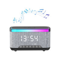 2025 produits de livraison directe 10W haut-parleur puissance lumière LED colorée multifonction Portable chargeur sans fil haut-parleurs Bluetooth