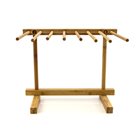 Séchoir à pâtes en bambou écologique, type autoportant facile pour cuisine domestique, support et égouttoir efficaces pour le séchage et le rangement des nouilles, lavage à la main uniquement