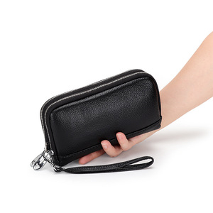 Cartera Larga para Mujer, Monedero de Cuero Vacuno Genuino, Bolso de Mano Multifuncional - Product Image 4