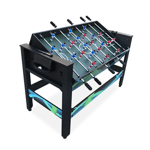 Offre directe d'usine : Table de <span class=keywords><strong>jeu</strong></span> <span class=keywords><strong>multi</strong></span>-usage 4 en 1 Como de 4 pieds avec billard, football, hockey sur air et tennis de table - Product Image 2