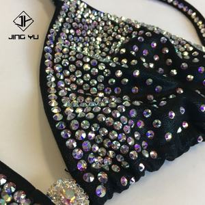 Bikini Brillante con Pedrería para Mujer, Conjunto de Bikini con Tanga y Pedrería Brillante - Product Image 6