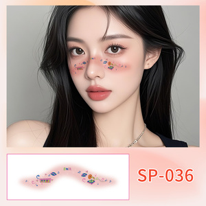 Nuevo Diseño de Pegatinas de Tatuaje Temporales para Maquillaje Facial a Prueba de Agua - Product Image 3