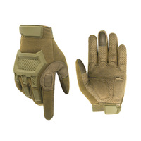 JinTeng Deportes de dedo completo Senderismo al aire libre Ciclismo Motocicleta Protección Pantalla táctil Transpirable Guantes tácticos resistentes al desgaste