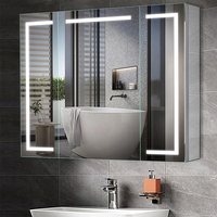 Gabinete de Baño con Espejo y Cerradura Resistente al Óxido, Especificaciones Flexibles para Hospitales y Áreas Sanitarias