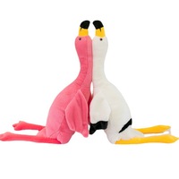 Peluche Flamant Rose en Gros, Poupée en Peluche Flamant Rose Personnalisée, Coussin Animal Flamant Rose Doux et Grand, Jouets en Peluche Flamant Rose Allongé