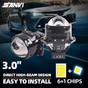 เลนส์โปรเจคเตอร์ Sanvi LK81 Long Brightness ขนาด 3 นิ้ว Bi LED 3.0 12000lm 140w สำหรับไฟหน้ารถยนต์ - Product Image 2