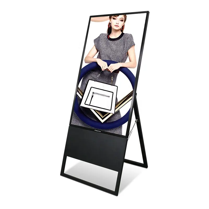 43 "32" zemin standı ekran Kiosk reklam ekran medya oynatıcı Totem LCD dijital tabela