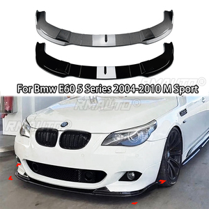 Front Bumper Lip for Bmw E60 5 Series 2004-2010 M Sport Splitter <b>Diffuser</b> Spoiler <b>Car</b> Accessary Cabon Fiber Look Glossy Black - Product Image 1