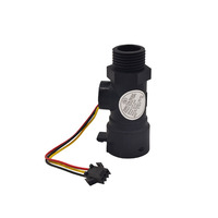 Capteur de débit d'eau haute performance 1~30L/Min, détection de débit, plastique durable, nylon noir, usage commercial et domestique, installation facile