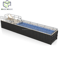 Piscine conteneurisée Magic House avec spa et échelle à vendre
