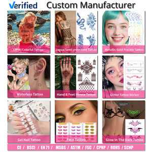 Autocollants de <span class=keywords><strong>tatouage</strong></span> temporaire dégradé pastel, motif <span class=keywords><strong>dentelle</strong></span>, esthétique Coquette, autocollant tendance, tatouages de <span class=keywords><strong>bras</strong></span> sûrs pour la peau, effet blush - Product Image 5