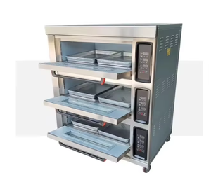 Horno De Pan Para Panaderia Fabricante Industrial Pizza Confitería Pastelería Horno De Pasteles De Gas para Panadería - Product Image 4