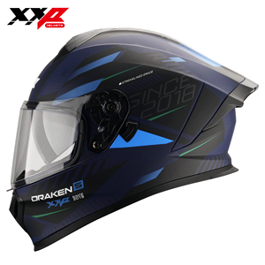 Casque de moto intégral à libération rapide, visières doubles ABS, XXP DRAKEN S SOURCE Racing, NOUVEAU, homologué ECE/CCC, taille M-XXL - Product Image 1
