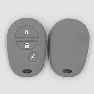 シリコンキーフォブカバーケースは、トヨタミライランドクルーザーフォーチュナー20192020リモートキーレスキーリングホルダーの肌を保護します - Product Image 1