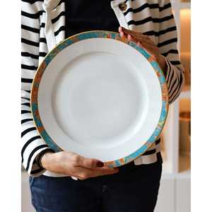 Set di Stoviglie Richard Ginori Impero 12 Pezzi, Stile Bohémien Classico, Kit Ecologico con Bordo Astratto per Hotel - Product Image 4