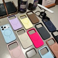 Coque de téléphone en silicone à chargement sans fil pour iPhone 17 Pro Max, accessoires magnétiques en silicone véritable pour iPhone 17, 16, 15, 14, 13