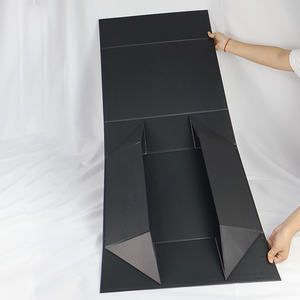 Custom Logo RoHS Material Luxury Printing Color Large Size <strong>Black</strong> Cardboard Folding Foldable Magnetic Gift <strong>Box</strong> - Product Image 2