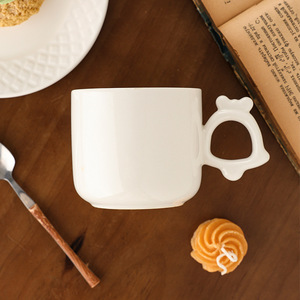 <b>Ceramic</b> Mug White Porcelain Cartoon Handle Heat Resistant Coffee Tea <b>Cup</b> For Gift Use - Product Image 5