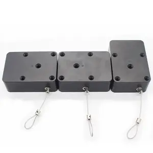 Mechanical Security Recoiler Anti Theft Cable Counter Top Retractable Pull Box For Merchandise