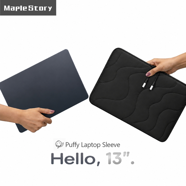 Custom Logo Quilted Laptop Sleeve Soft Protective Notebook Case Lightweight Laptop Pouch for 13 14 15.3 Inch OEM Wholesale