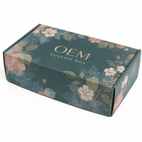 Boîtes en carton ondulé écologiques imprimées sur mesure avec dorure à chaud pour vernis à ongles, huiles, faux cils et emballages de beauté