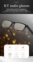 Lunettes Audio Intelligentes HYK YTSWGKY01 avec Monture Optique, Verres Anti-Lumière Bleue, Haut-Parleur Ouvert, Traduction IA en Temps Réel et Musique